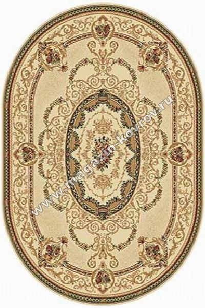 BUHARA_d058, 1,6*2,2, OVAL, CREAM